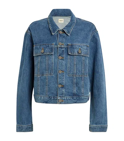 Khaite Saunder Denim Jacket In Blue