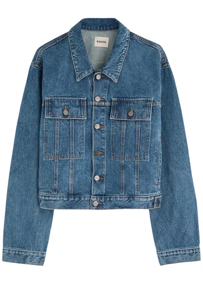 Khaite Saunder Denim Jacket In Blue