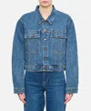 Khaite Saunder Buttoned Denim Jacket In Blue