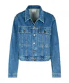 Khaite Saunder Buttoned Denim Jacket In Blue