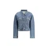 Khaite Saunder Buttoned Denim Jacket In Blue