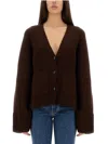Khaite Scarlet Cashmere Cardigan