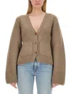Khaite Scarlet Cashmere-blend Cardigan