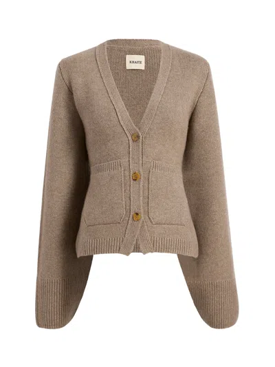 Khaite Scarlet Cardigan Barley