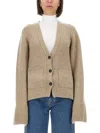 Khaite Scarlet Cashmere-blend Cardigan In Beige