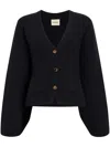Khaite Scarlet Cardigan In Black