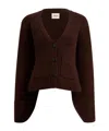 Khaite Scarlet Cashmere Cardigan In Black