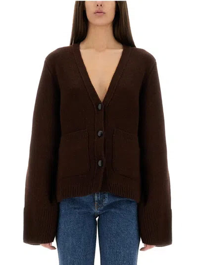 Khaite "scarlet" Cardigan In Brown
