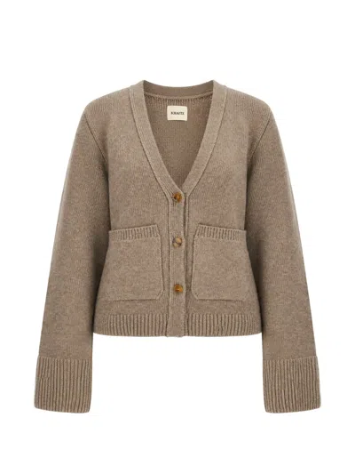 Khaite Scarlet Cardigan In Brown