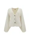 Khaite Scarlet Cashmere Cardigan In Glaze