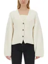 Khaite Scarlet Cashmere Cardigan In Neutral