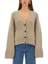 Khaite Scarlet Cashmere-blend Cardigan In Neutrals