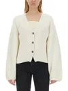 Khaite Women Scarlet Cardigan Glaze In White