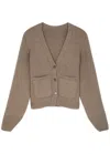 Khaite Scarlet Cashmere-blend Cardigan In Beige