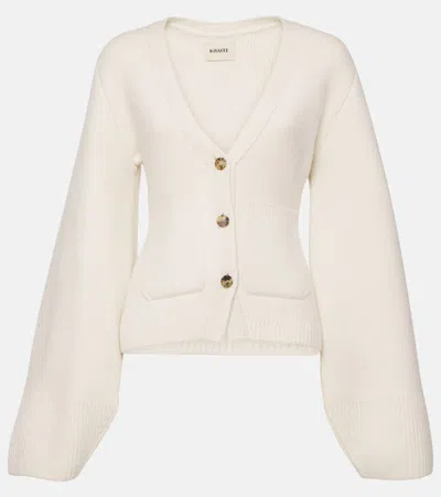 KHAITE SCARLET CASHMERE CARDIGAN