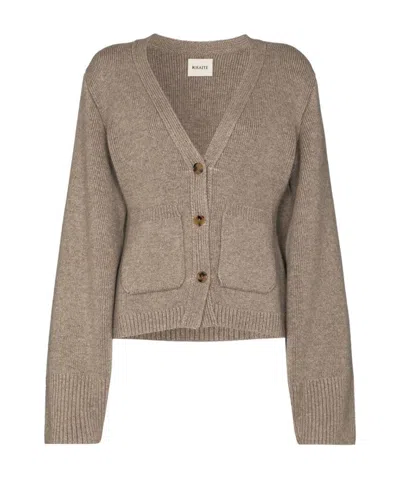 KHAITE KHAITE SCARLET V-NECK CARDIGAN