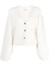 Khaite Woman Cardigan Ivory Size Xs Cashmere In White