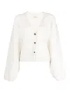 Khaite Scarlet Cashmere Cardigan In White