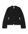Khaite Scarlet Knitted Cardigan In Blue