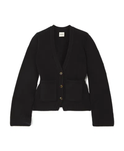 Khaite Scarlet Knitted Cashmere Cardigan