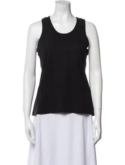 Pre-owned Khaite Scoop Neck Sleeveless Top In Black