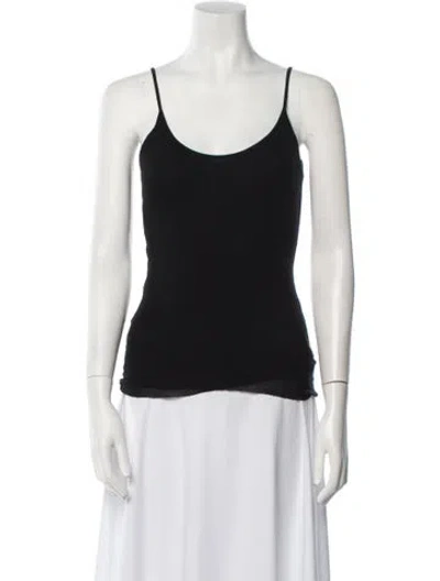 Pre-owned Khaite Scoop Neck Sleeveless Top In Blue