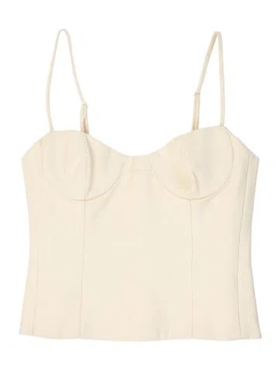 Pre-owned Khaite Scoop Neck Sleeveless Top In Neutral