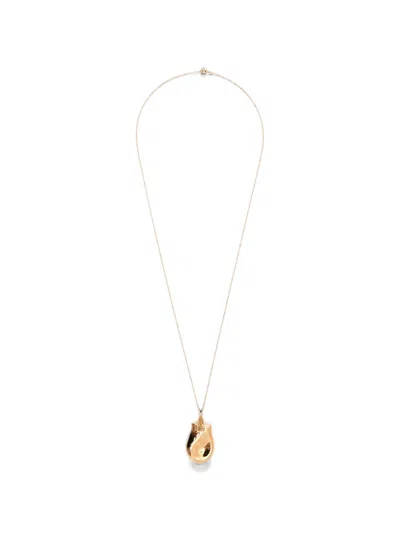 Khaite Sculptural-pendant Necklace In Gold