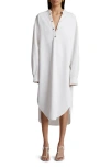 Khaite White Cotton Dress In White