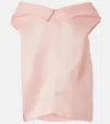 Khaite Selly Double Silk Gauze Top In Pink