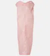 Khaite Selwyn Silk Gazar Maxi Dress In Pink