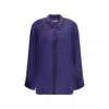 Khaite Semi-sheer Herschel Women's Top In Purple