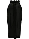 Khaite The Ember Midi Skirt In Black