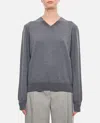 Khaite Elegant Wool Knit Top In Grey
