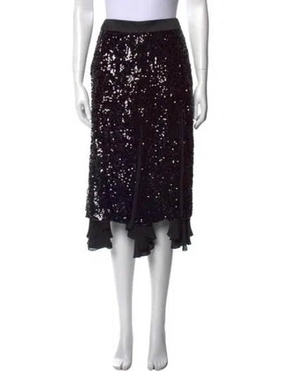 Pre-owned Khaite Sequin Midi Length Skirt In Multi