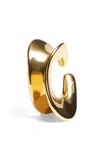 Khaite Shadow 18k Gold-plated Right Ear Cuff In Gold