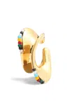 Khaite Shadow Beaded 18k Gold-plated Right Ear Cuff