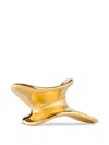 Khaite Shadow Hair Cuff In Gold