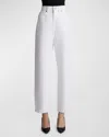 Khaite Shalbi High-rise Straight-leg Ankle Jeans In White