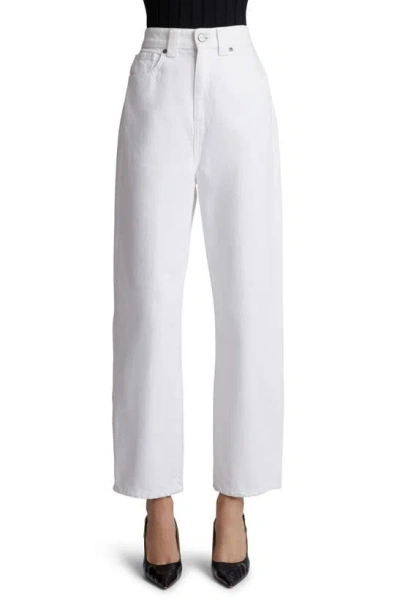 Khaite Shalbi High-rise Straight-leg Ankle Jeans In White