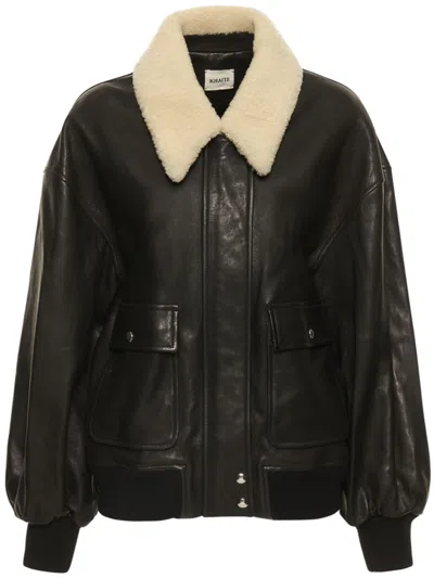 KHAITE KHAITE SHELLAR LEATHER JACKET