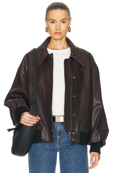 Khaite Shelman Jacket In Brown