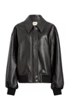 Khaite Shelman Textured Leather Jacket