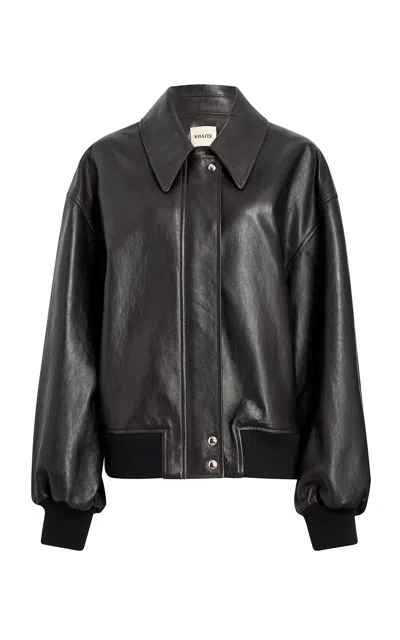 Khaite Shelman Textured Leather Jacket