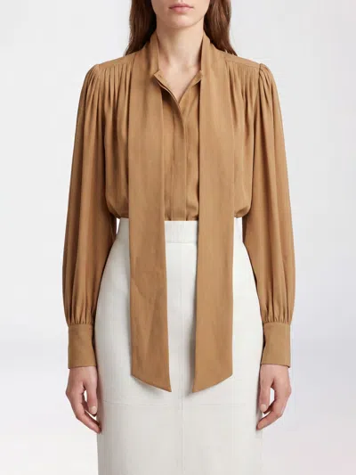 Khaite Shirt Woman Color Gold In Brown