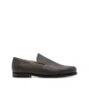 Khaite Alessio Leather Loafers In Brown