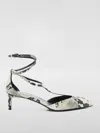 Khaite Mia Snake-effect Leather Kitten-heel Pumps In Bunt