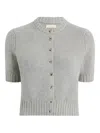 Khaite Short-sleeve Button-up Cardigan