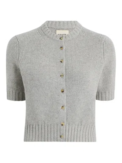 Khaite Short-sleeve Button-up Cardigan