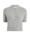 Khaite Short Sleeve Cardigan In Grey